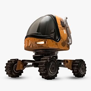 Sci-Fi Futuristic Mars Research Rover vehicle