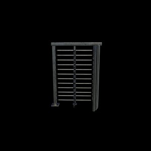 full-height turnstile 3D model model