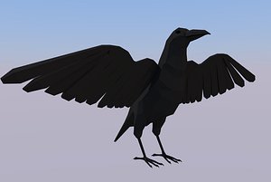Low Poly Crow