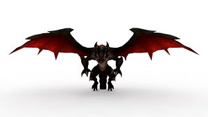 3D Red dragon