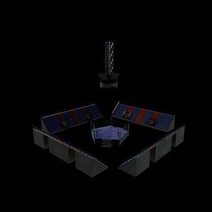 3D wrestling ring 03 3D model