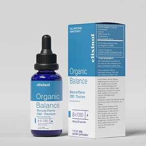 Elixinol Organic Balance Natural Flavor CBD Tincture model