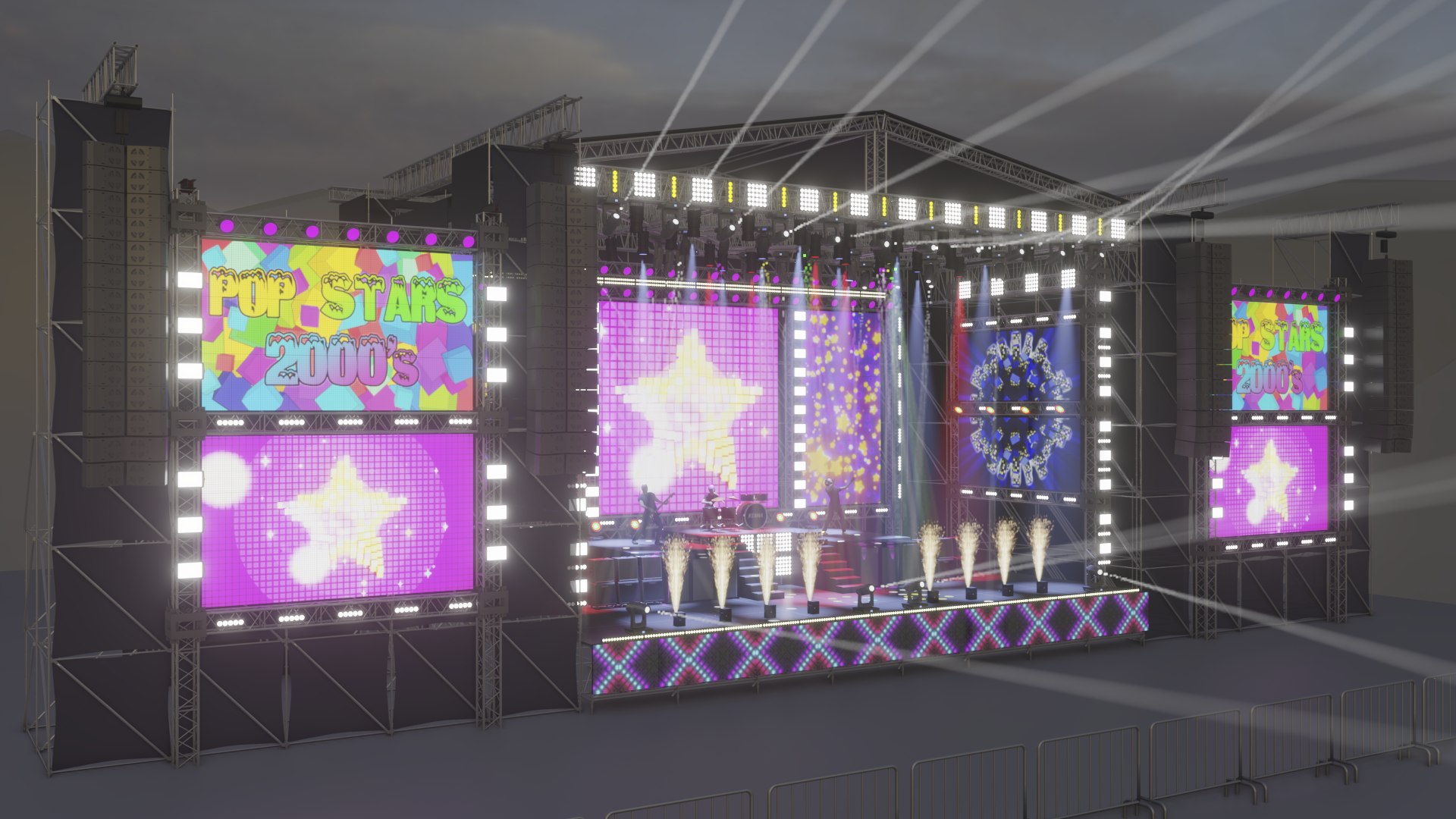 Animated OPEN AIR stage EEVEE render model https://p.turbosquid.com/ts-thumb/be/vq3mDM/Yo/2/png/1672062716/1920x1080/fit_q87/574f002869ec8239bdffac801c01bde58f19e75a/2.jpg