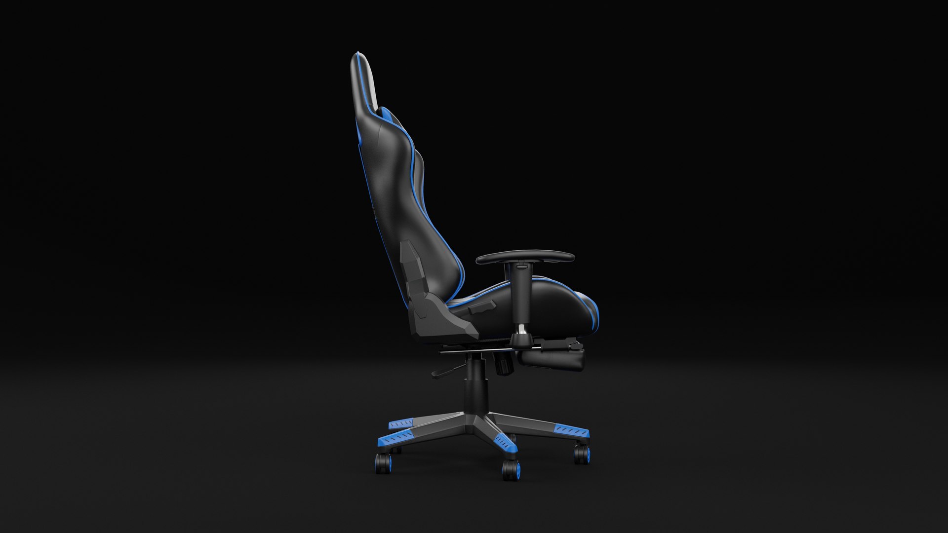 New Ultra Gaming Chair Blue 3D - TurboSquid 2116243