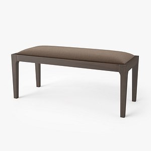 brownstone furniture messina bench 3D model