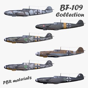 bf 109 pbr bf-109 model