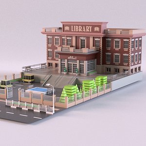 modelo 3d Muebles-Librería - Pequeña biblioteca 001 - TurboSquid 315513