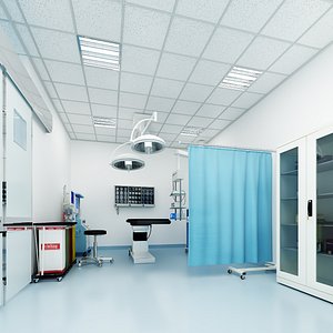 3D Emergency room in  hospital