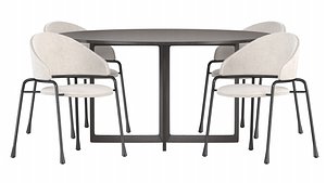Fast chair and Opus table by Potocco 3D model