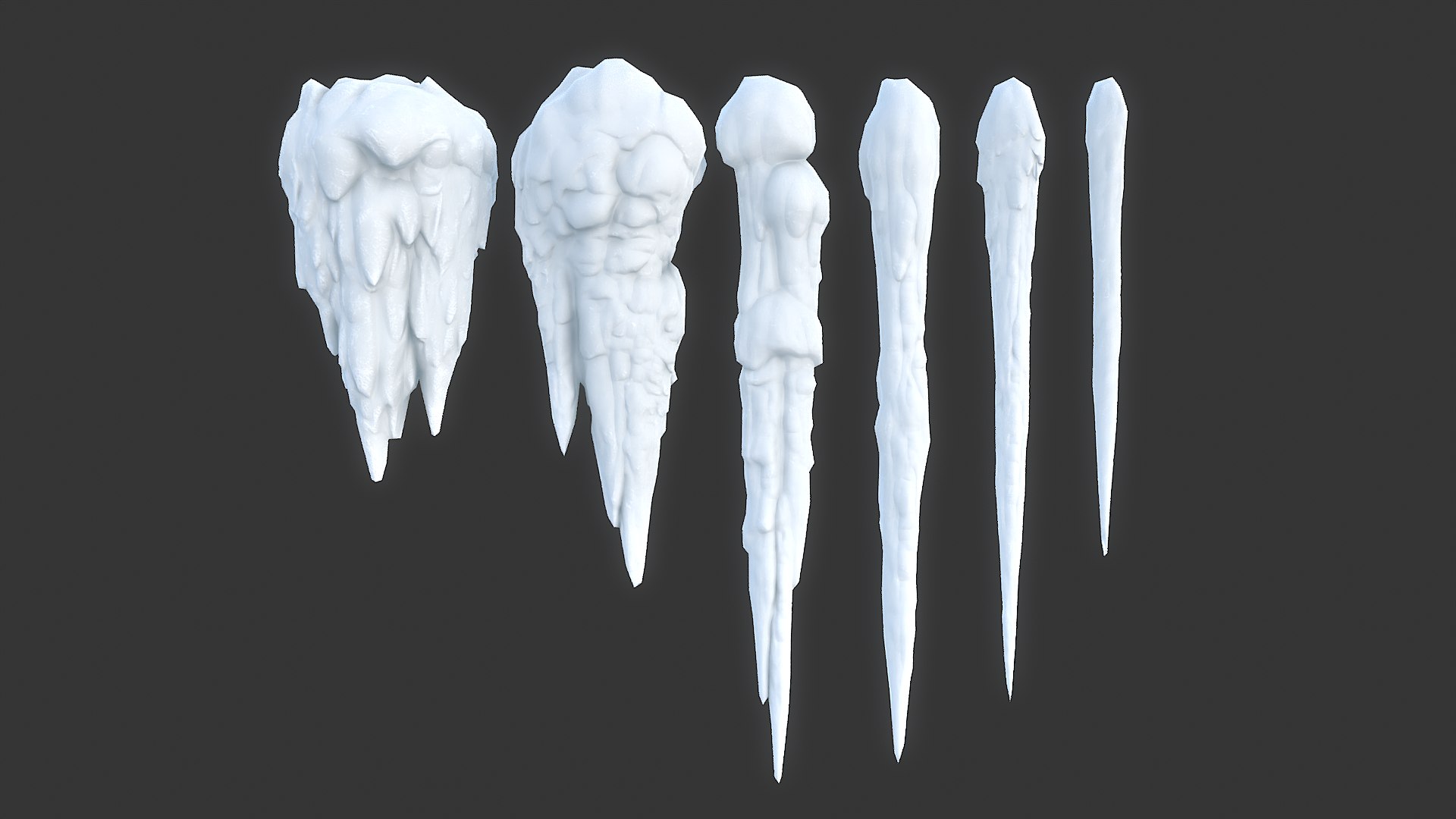 42 Low Poly Ice Cave Modulars - 240103 3D - TurboSquid 2172383