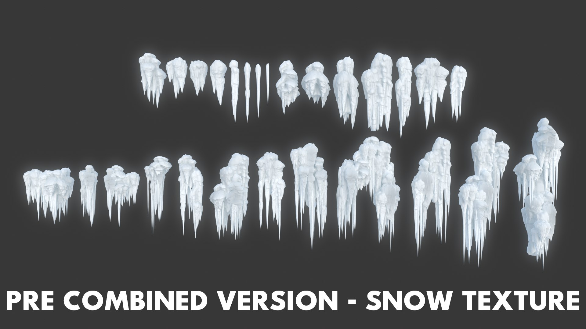 42 Low Poly Ice Cave Modulars - 240103 3D - TurboSquid 2172383