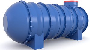 3D tank septic water