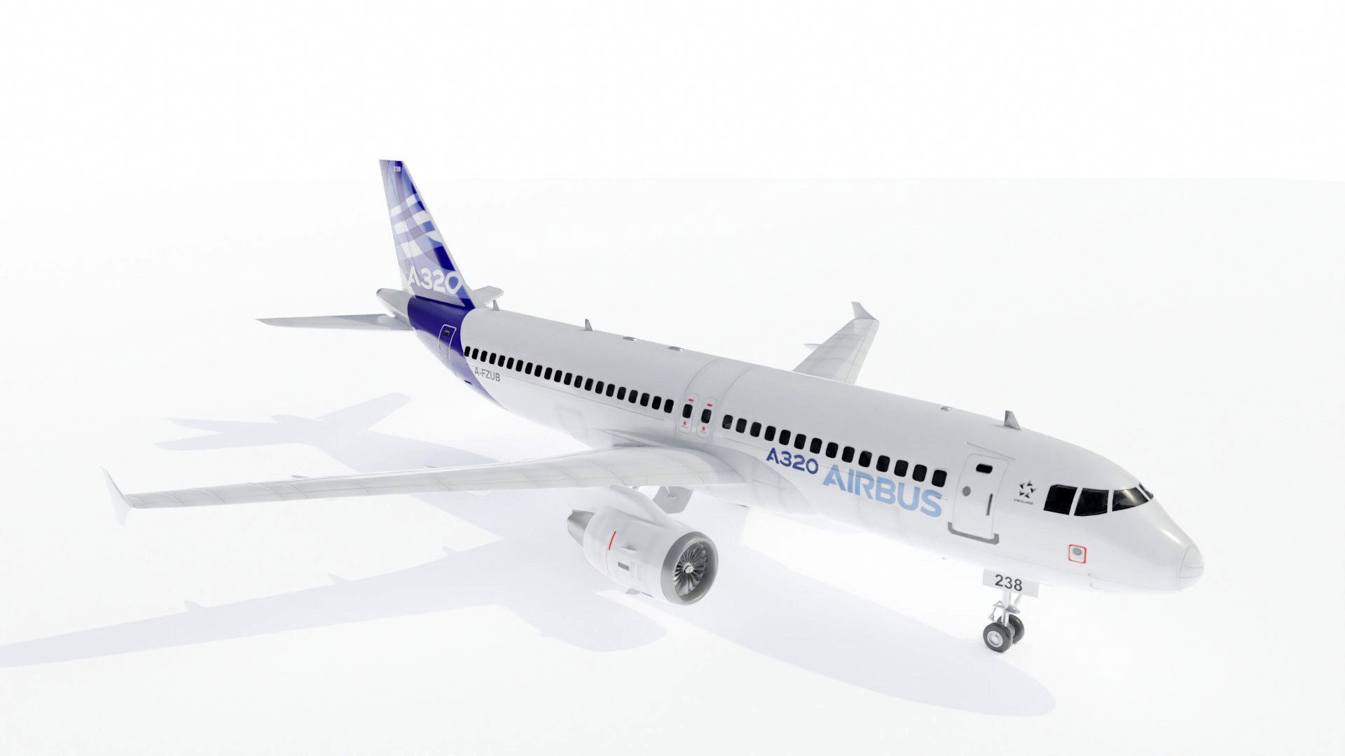 Airbus A320 Airliner House Colors Model - TurboSquid 2092152