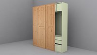 Ikea HURDAL Sliding Door Wardrobe