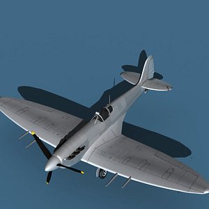 3D Supermarine Spitfire MkVI V00 model