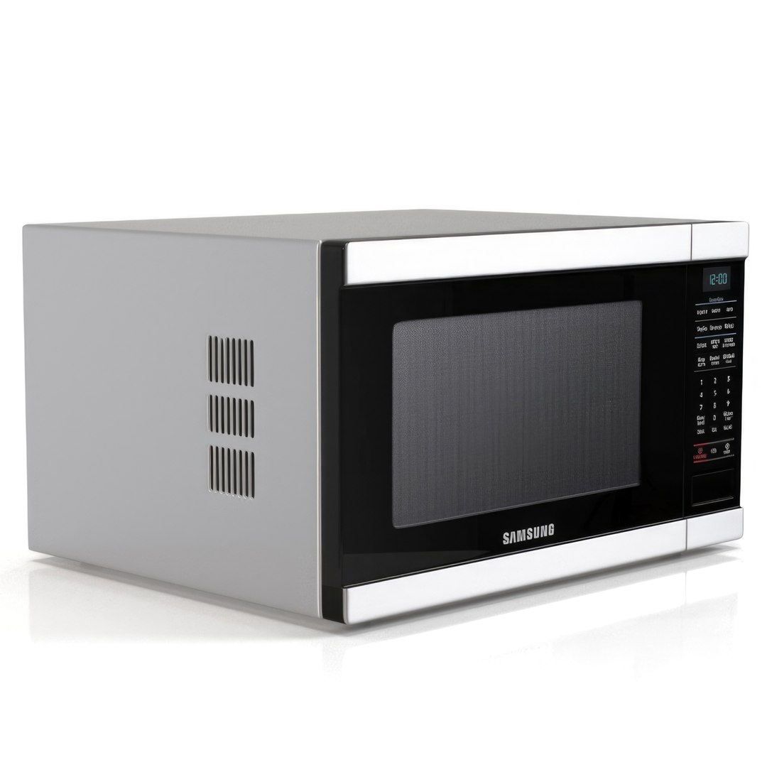 3D Samsung Ms19m8000as Countertop Microwave Oven TurboSquid 2227886