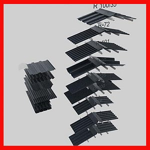 3d model metal roof