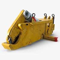 Underwater Hydraulic Shear Cutter Used Rigged for Maya