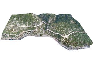 The coast of the tropical island 3D model