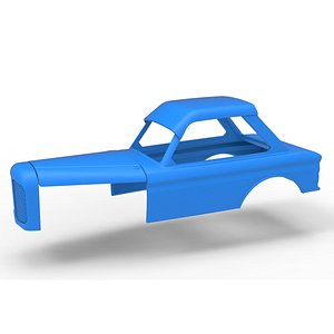 Shell of New Zealand Vintage Stock car Scale 1 to 25 3D model