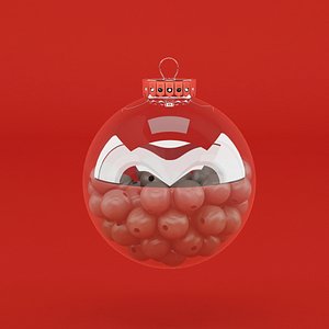 free christmas balls 3d model