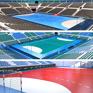 handball arenas 2 3D model