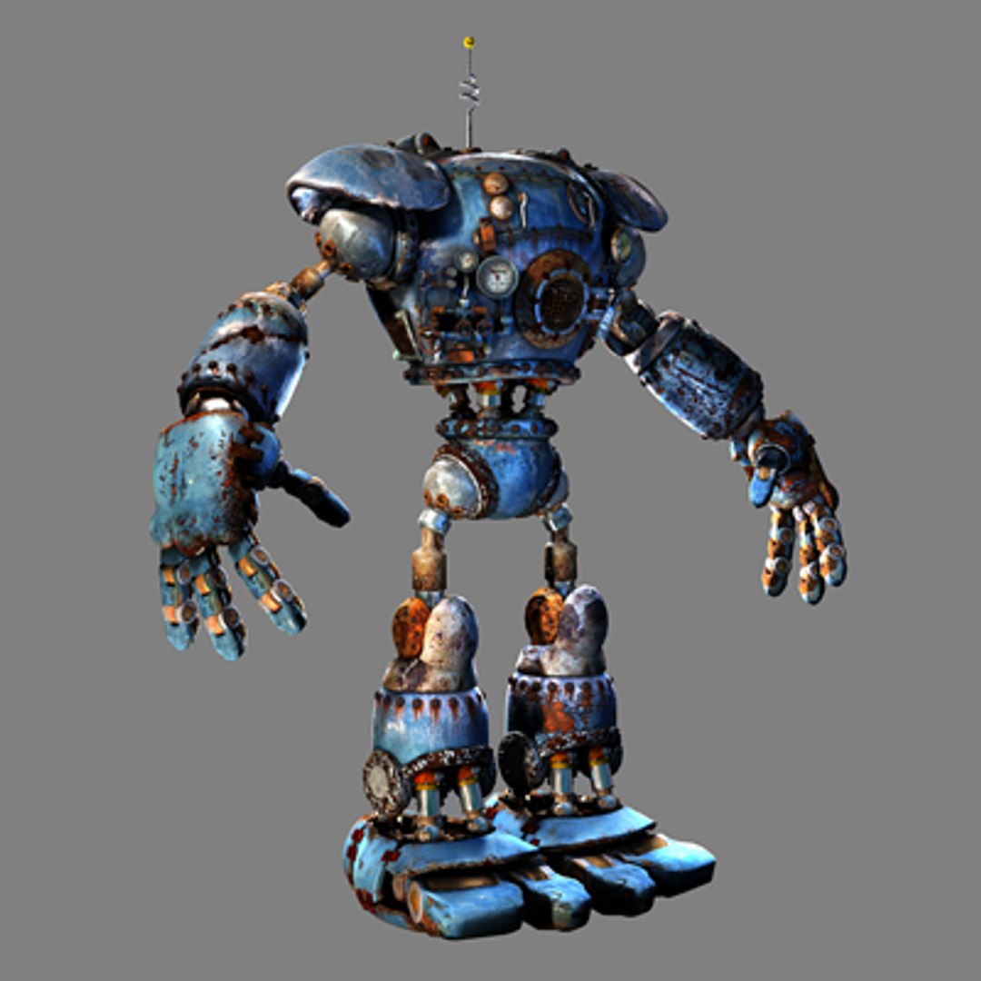 Robot Character 3d Model