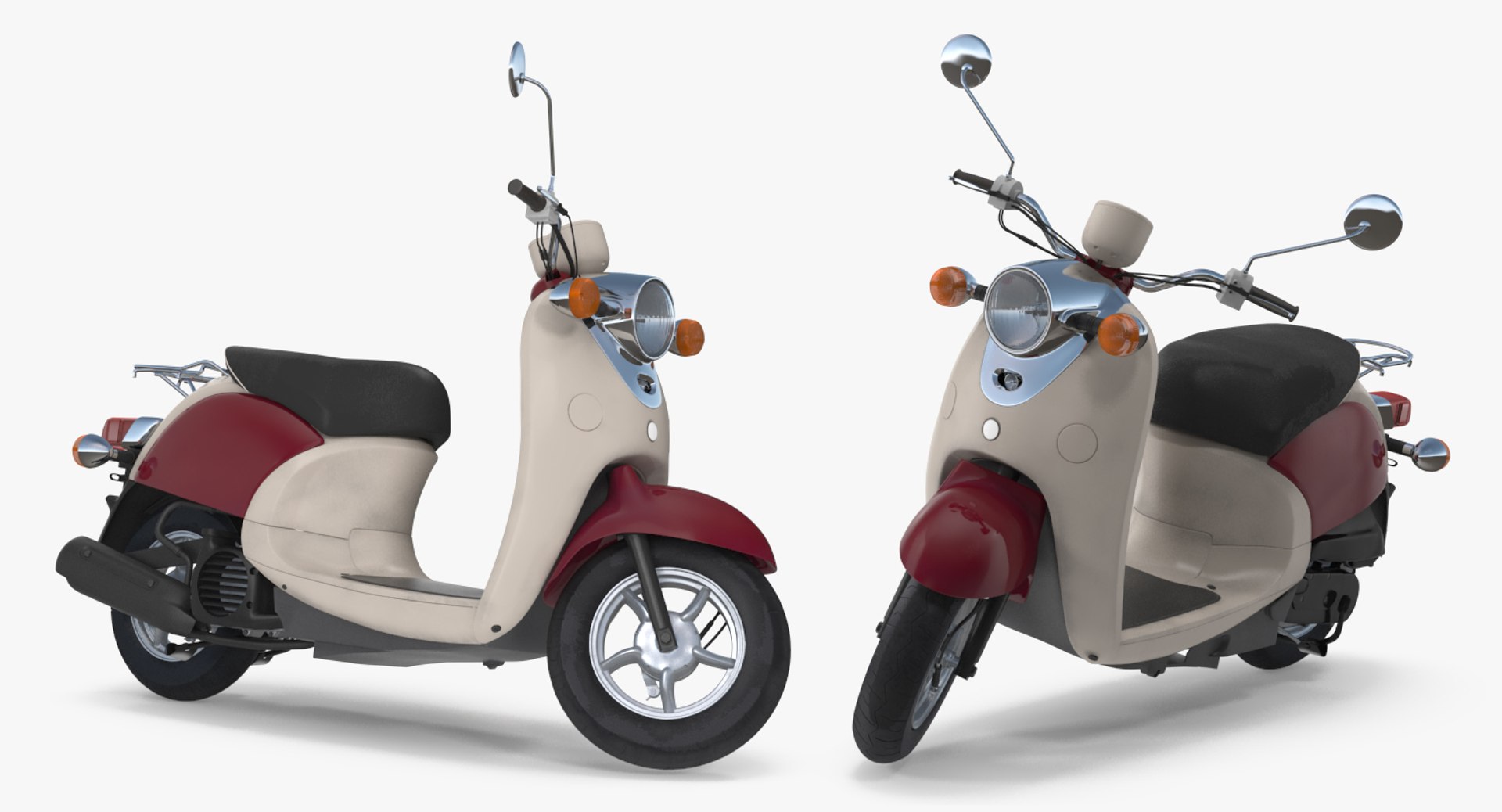 Classic scooter motorcycle generic 3D model - TurboSquid 1191598