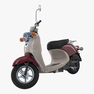 classic scooter motorcycle generic 3D model