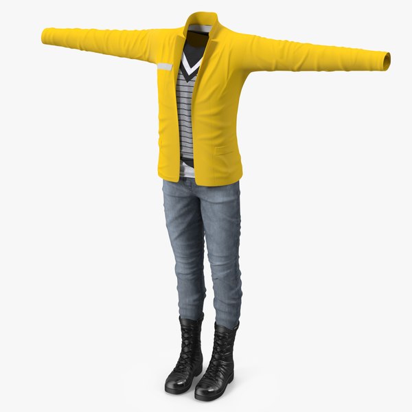 3D Fashionable Style Clothes model