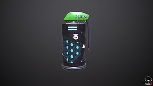 sci-fi grenade plasm 3D model