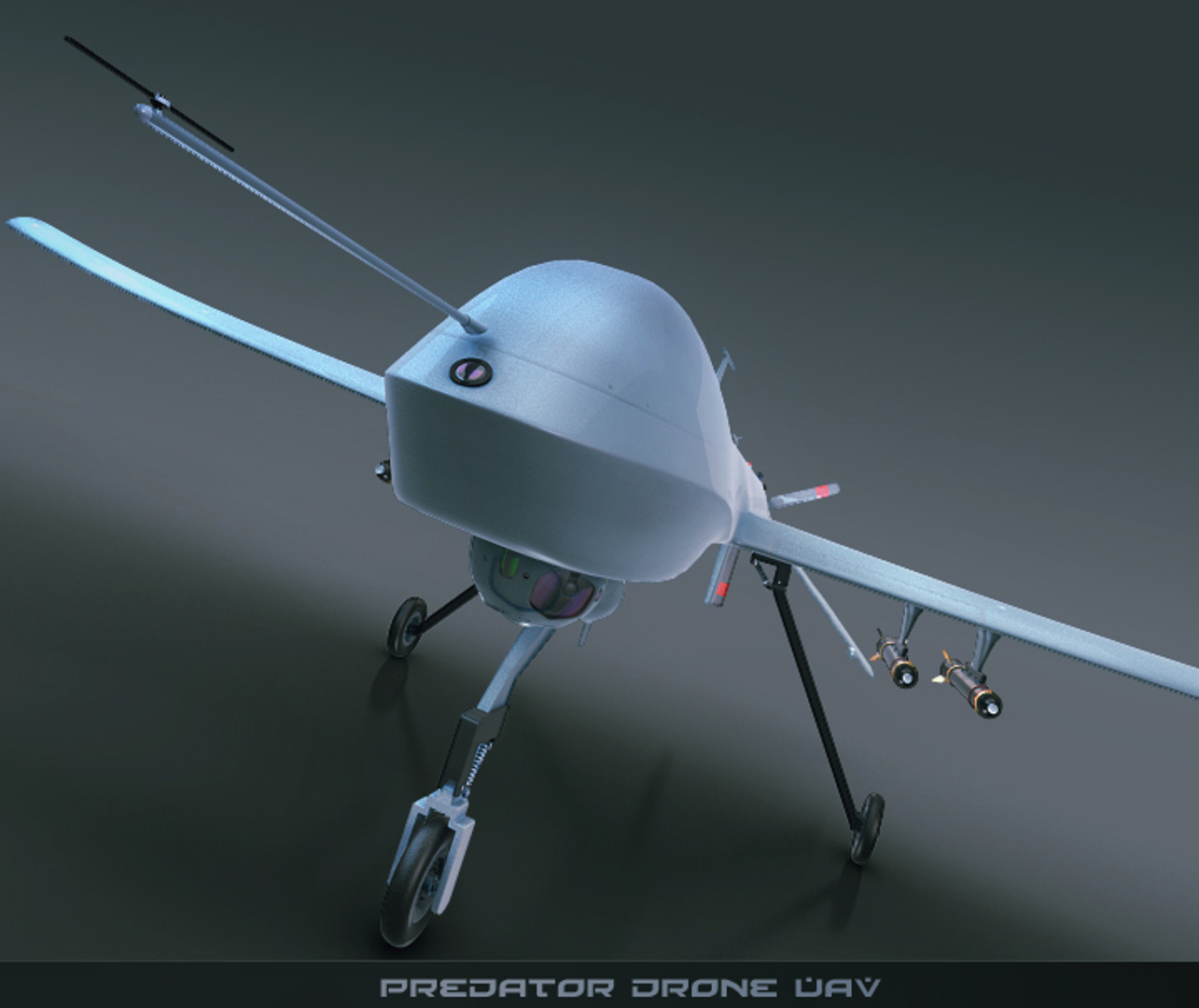 3d predator drone uav
