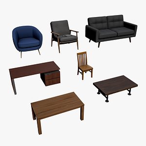 3D Furniture Collection model