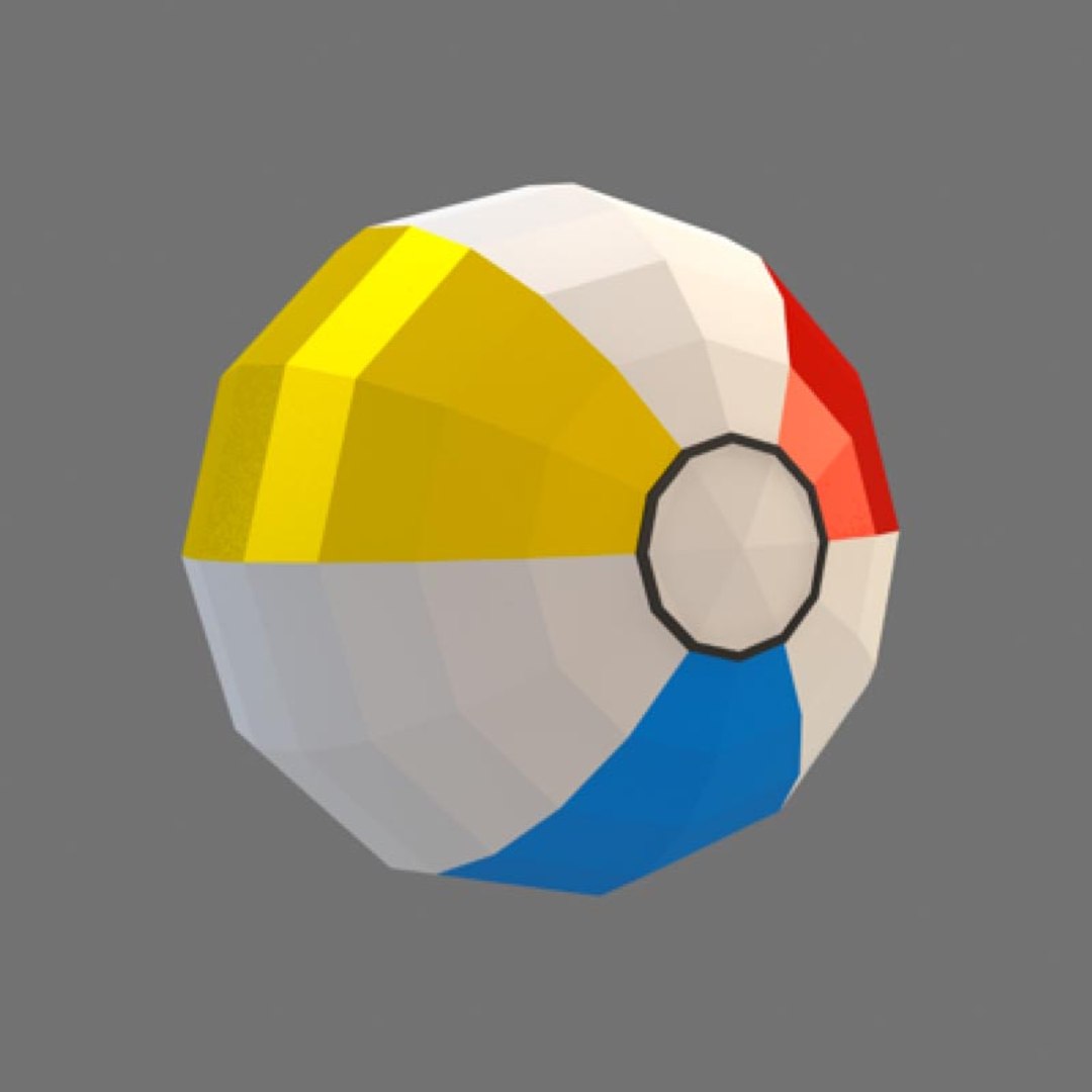 3d Model Beach Ball