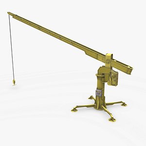 Old Davit Crane Low-poly PBR