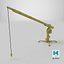 Old Davit Crane Low-poly PBR 3D model