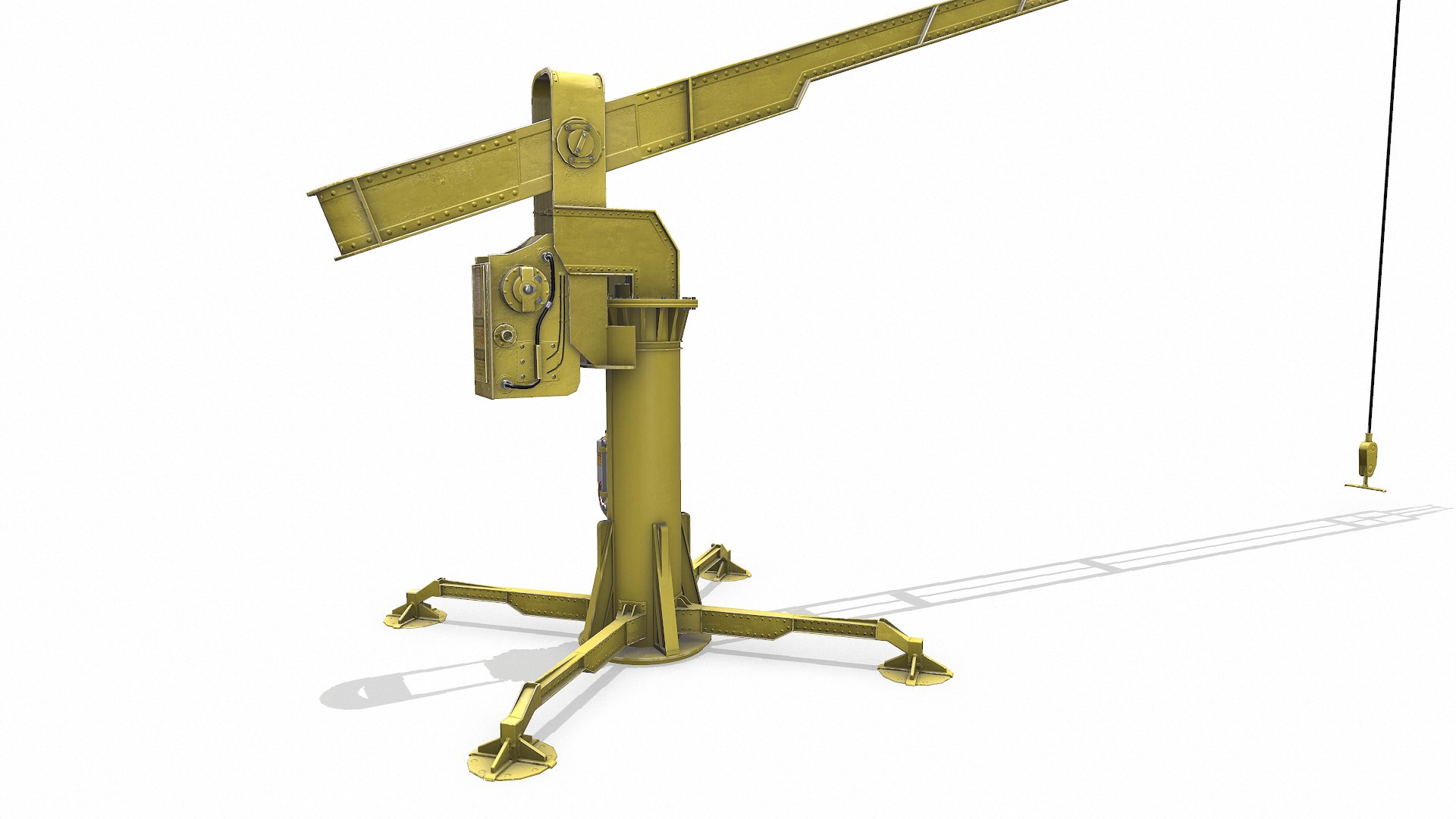 Old Davit Crane Low-poly PBR 3D model https://p.turbosquid.com/ts-thumb/bg/4VLkE3/FW/screenshot004/png/1752384651/1920x1080/fit_q87/5b0acc2f3d1c5a98c6d18e05396d7ffb2b711534/screenshot004.jpg