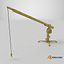 Old Davit Crane Low-poly PBR 3D model