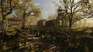 3D Medieval Small Scene model