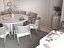 Modelo 3D de la escena interior de un comedor de estilo chino moderno