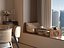 Modelo 3D de la escena interior de un comedor de estilo chino moderno