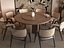Modelo 3D de la escena interior de un comedor de estilo chino moderno