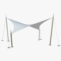 Ultra-Realistic Steel Membrane Tensile Structure