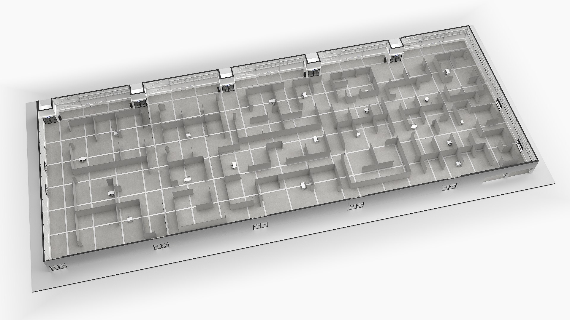 Office Cubicle Workspace 3D - TurboSquid 2316355