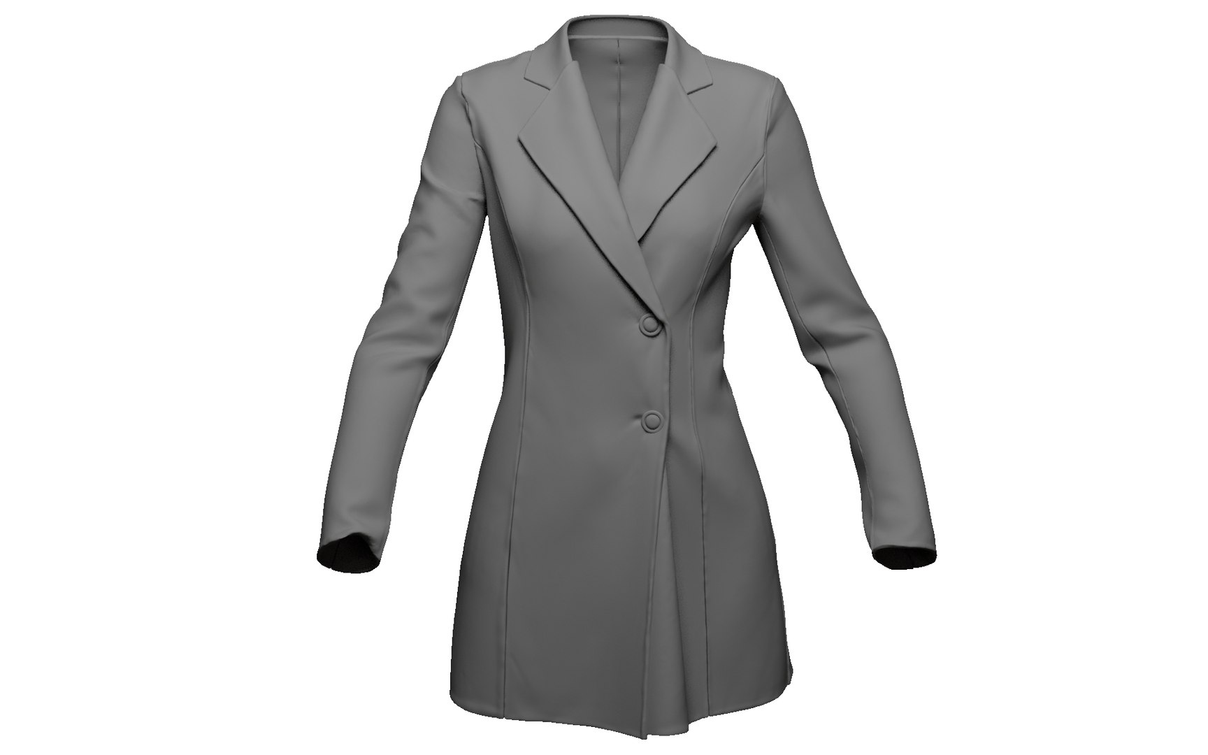Female coat cloth animation 3D model - TurboSquid 1583973