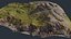 Steep Coast Beach  - 3D PBR Model1