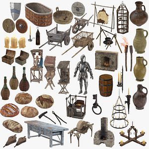 Medieval Collection 02 - 52 Objects