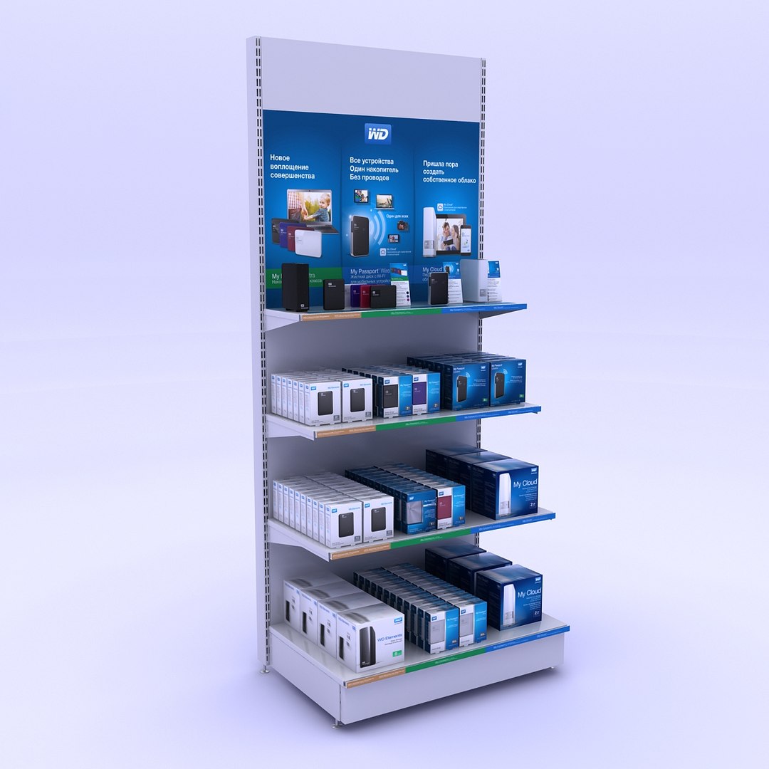 3d Rack Devices Box Model