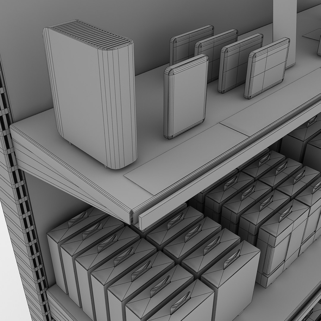 3d Rack Devices Box Model