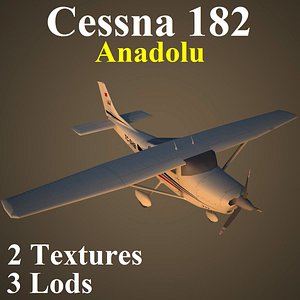 cessna 182 3d model